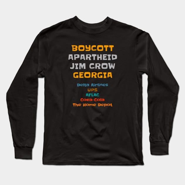 Boycott Georgia Long Sleeve T-Shirt by INKUBATUR